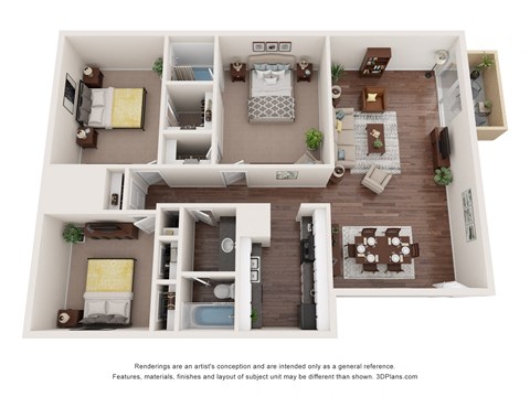a floor plan is shown with the furniture shown in the image